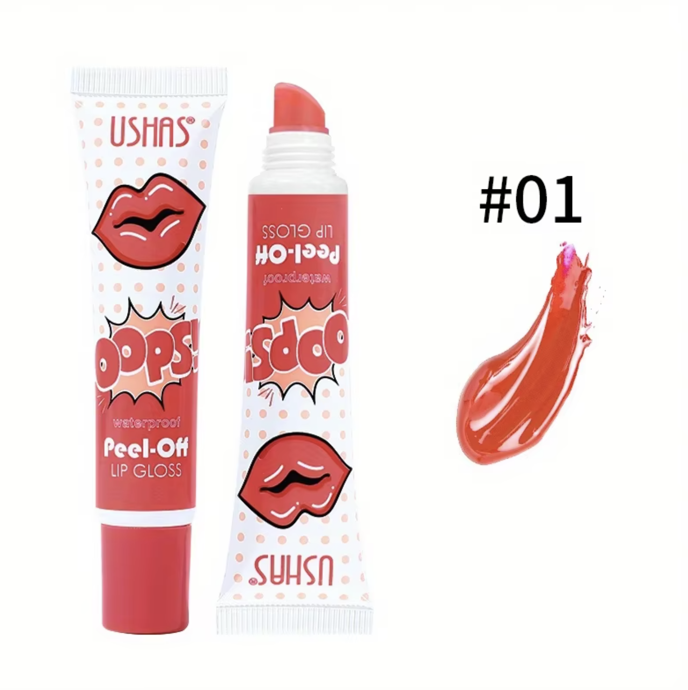 Ushas peel-off lip color number 1