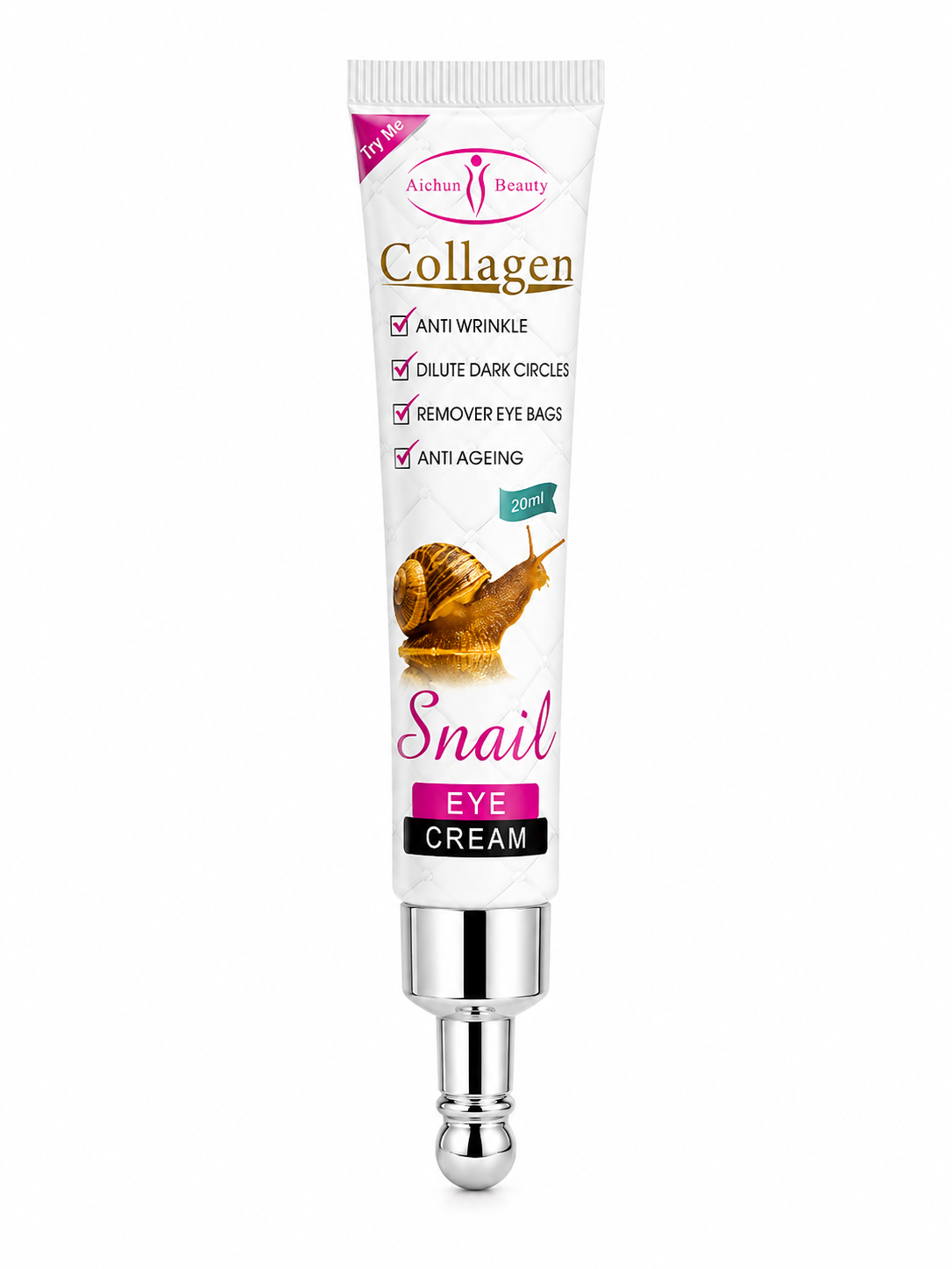 Collagen Snail Eye Cream – Dark Circles & Eye Bag Care | 20ml