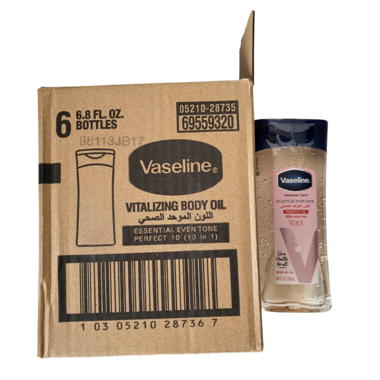Vaseline Perfect 10 Body Oil for Flawless Even Tone and Bright Skin
