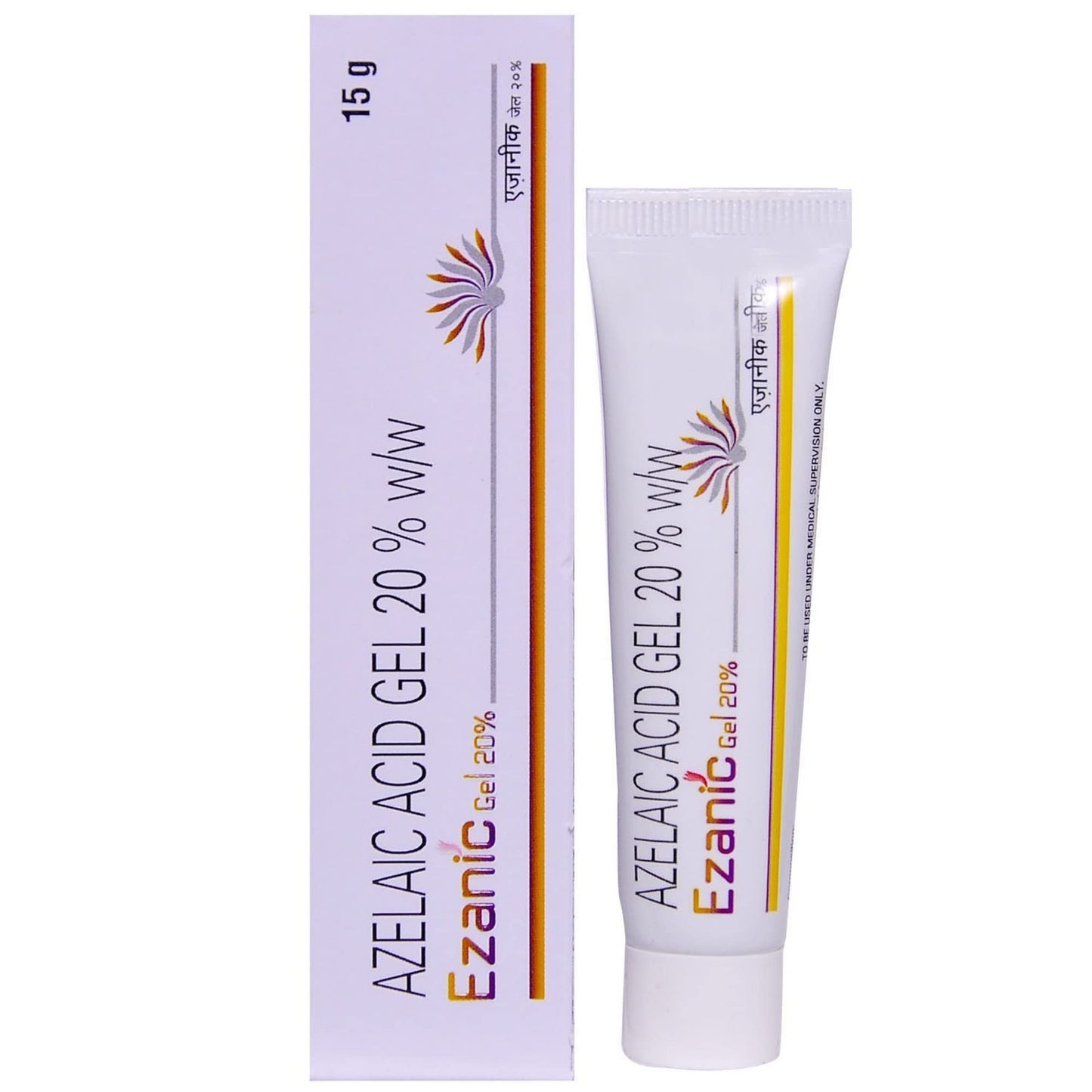 Ezanic Azelaic Acid Gel 20% tube and packaging 