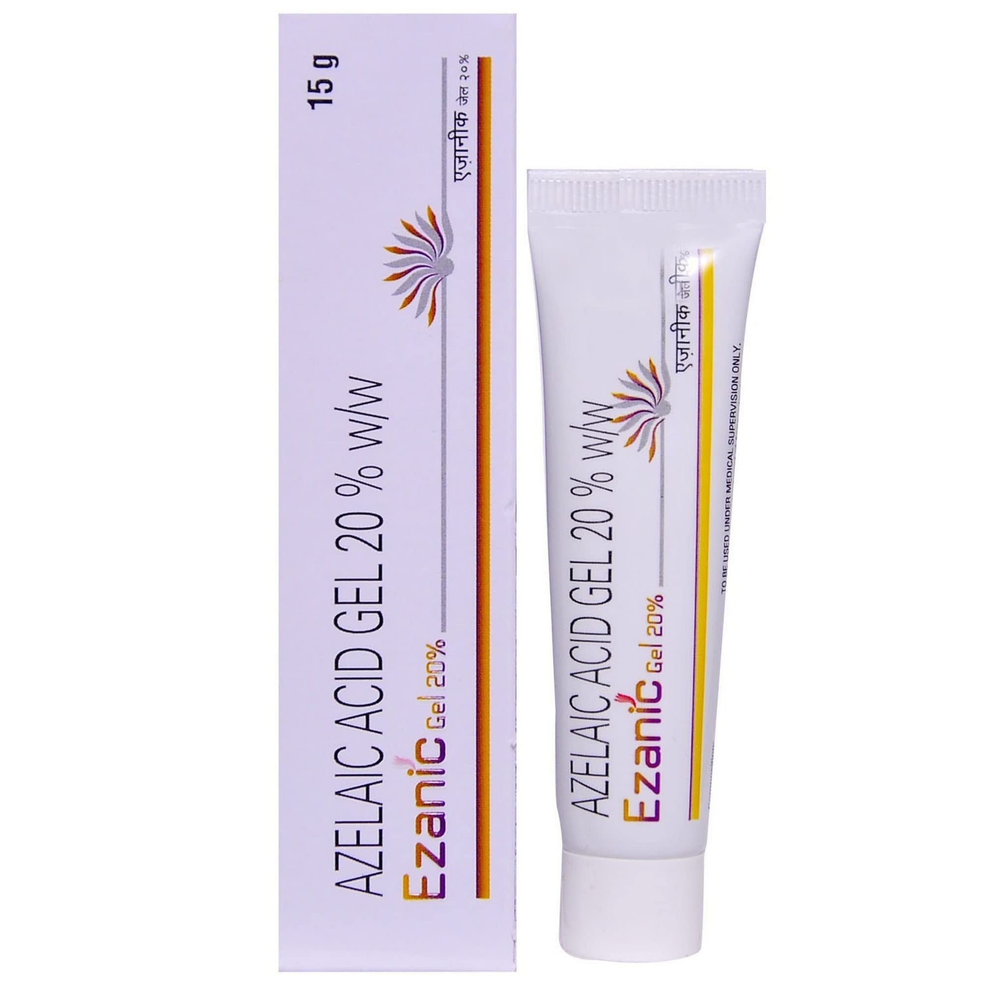 Ezanic Azelaic Acid Gel 20% tube and packaging 