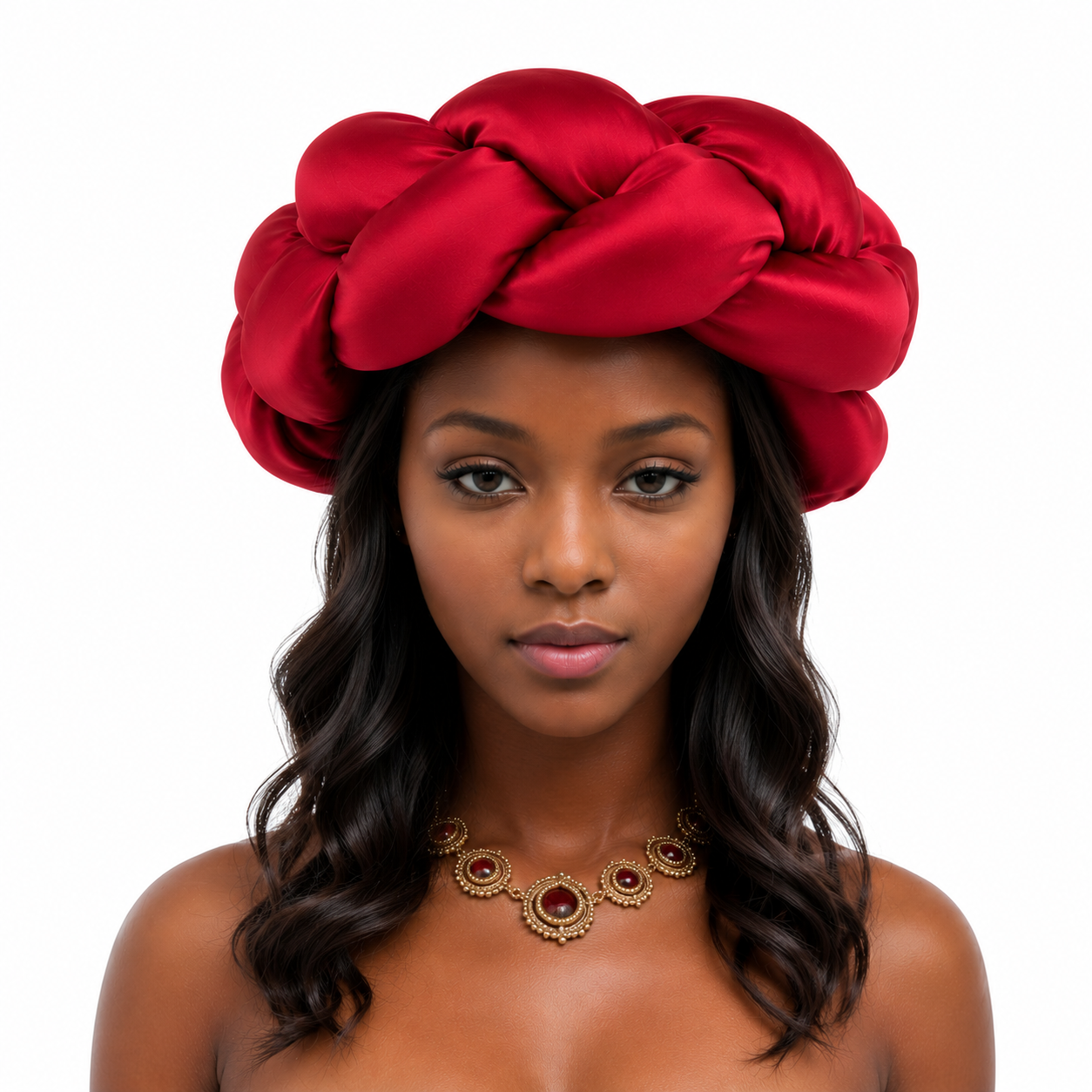 Braided Headwear red