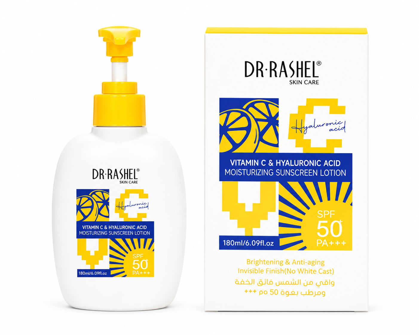 DR. RASHEL Vitamin C & Hyaluronic Acid Moisturizing Sunscreen Lotion 