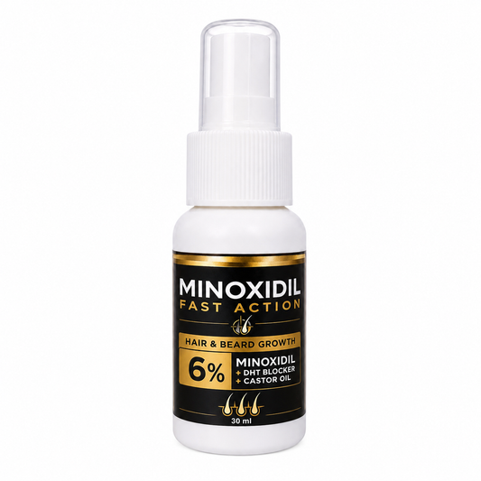 Minoxidil fast action hair and beard growth spray 