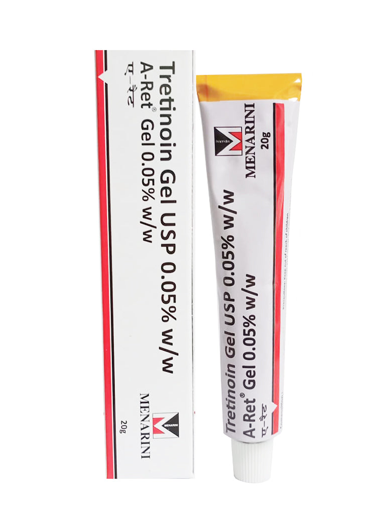 Tretinoin Gel USP 0.05% w/w tube and packaging 