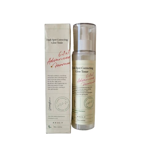 Dark Spot Correcting Glow Toner bottle and packaging on a white background