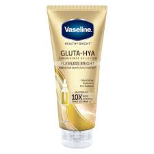 Vaseline Gluta-Hya cream tube on a white background