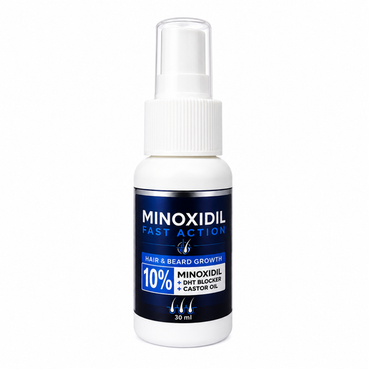 Minoxidil + Castor oil +DHT Blocker ( Hair and Beard Growth Spray)