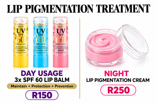 Lip Lightening Combo - SPF 60 Day Balm + Night  Pigmentation Treatment (set of 2)
