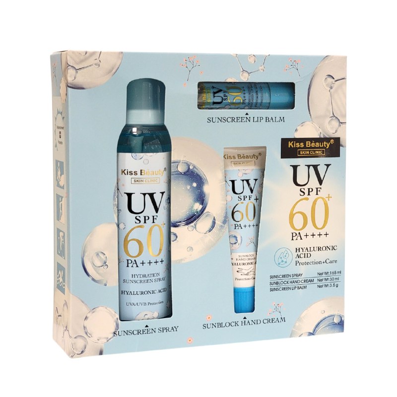 UV SPF 60++  Hyaluronic Acid Protection
(Set of 3)