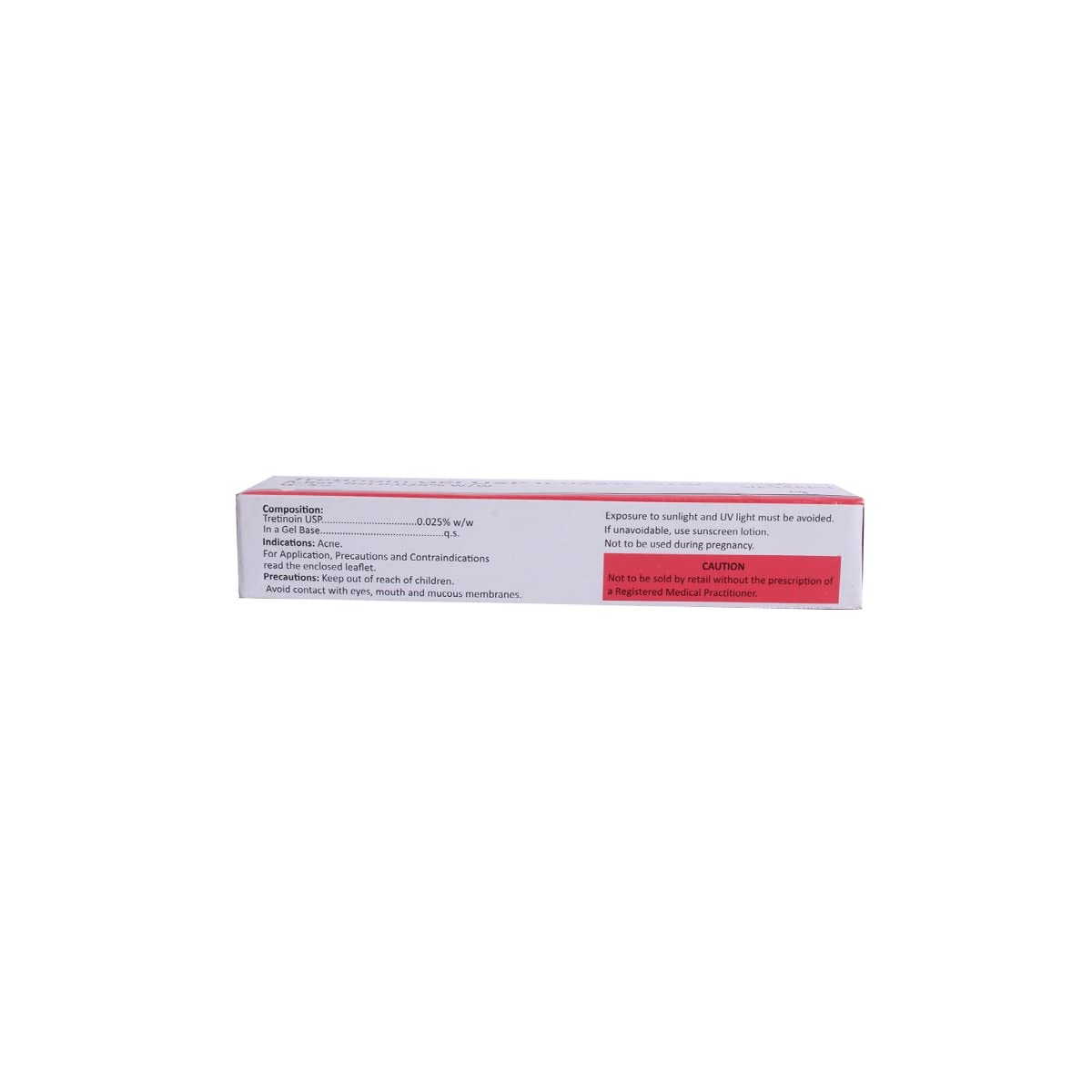 Tretinoin Gel 0.025% - Acne Treatment & Skin Renewal